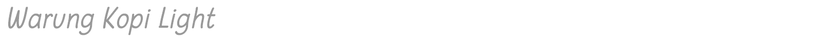 Warung Kopi font preview